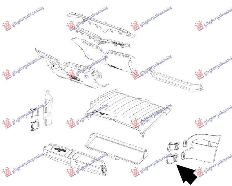 USMERIVAC VAZDUHA UNUTRASNJI PLASTICNI (PREDNJI DONJI) (ZA KOCNICU) -21