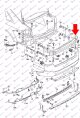 REAR BUMPER REINFORCEMENT 02-
