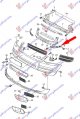 FR. BUMPER BRACKET UPPER PLASTIC -07