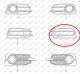 FR. BUMPER SIDE GRILLE (W/O F.L.H)