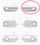 FR. BUMPER SIDE GRILLE W/F.L HO)
