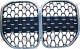 PVC MASKA DIJAMANT CRNA/SREBRNA/HROM (2 SENZORA) (KAMERA)