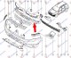 FR. BUMPER REINFORCEMENT PLASTIC